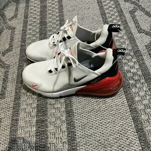 Nike Air Max 270 G Golf Shoes White Red CK6483-103 Men’s 5. Waterproof+Spikeless